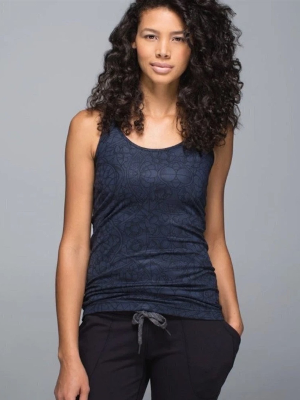 Lululemon Cool Racerback Prisma Inkwell Black